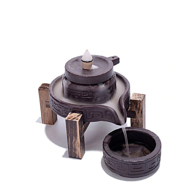 Incensário Cascata Refluxo Decorativo Incenso Fortuna