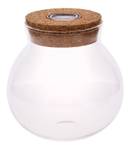Vaso De Vidro Com Led Decorativo Mini Cenário Diy
