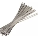 Kit 10x Abraçadeiras Lacre Cabo Aço Inox 10mmx250mm