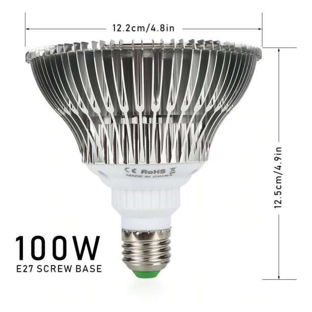 Lâmpada Led Grow 100w Full Spectro Vegetação Floração