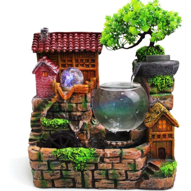 Fonte Agua Decorativa Cascata Artificial Relaxante