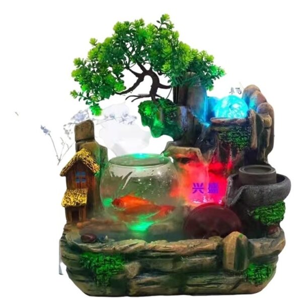 Fonte Agua Decorativa Cascata Artificial Relaxante
