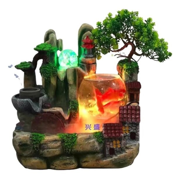 Fonte Agua Decorativa Cascata Artificial Relaxante