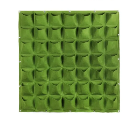 Jardim Vertical 49 Bolsos Pendurado Plantador De Parede  100x100
