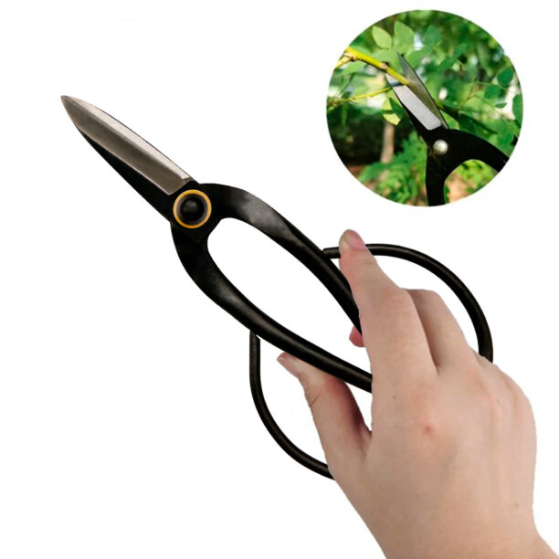 Tesoura Bonsai Costura Papelaria Pode Galhos Finos 20CM
