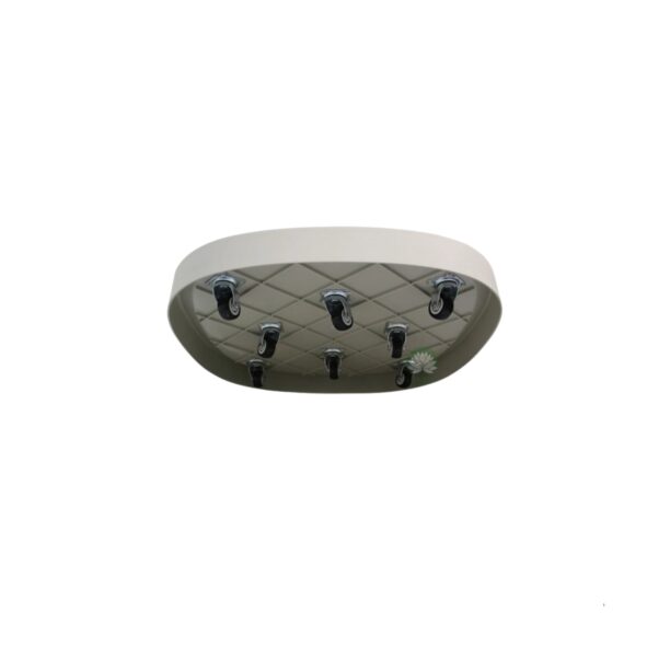 Suporte Plástico Vaso De Chão Com Rodinhas 40x40cm