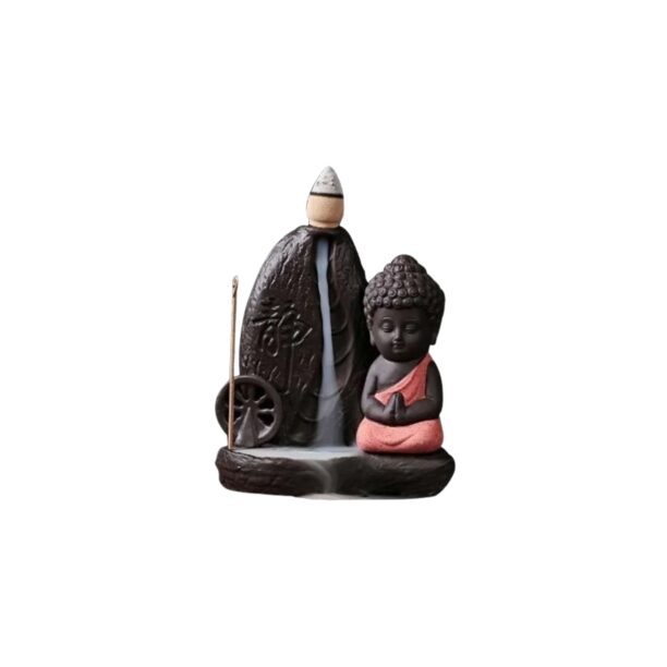 Incensário Cascata Buda Tathagata Decoração Feng Shui