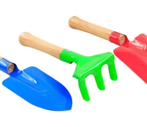 3pcs Mini Cor Jardim Ferramenta De Ferro Pá Espátula