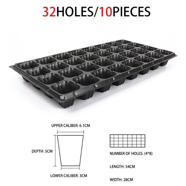 Kit C/ 10 Bandeja Para Mudas / Sementeira 32 Celulas