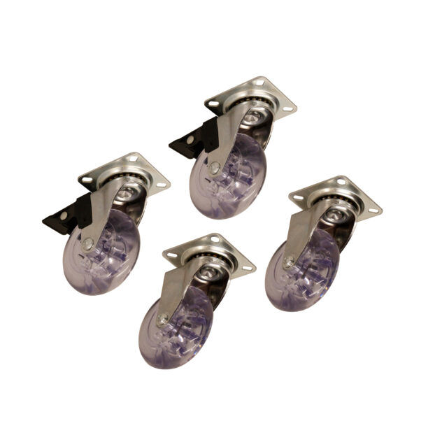 Rodízio Silicone Giratório 075MM S/ Freio T3002